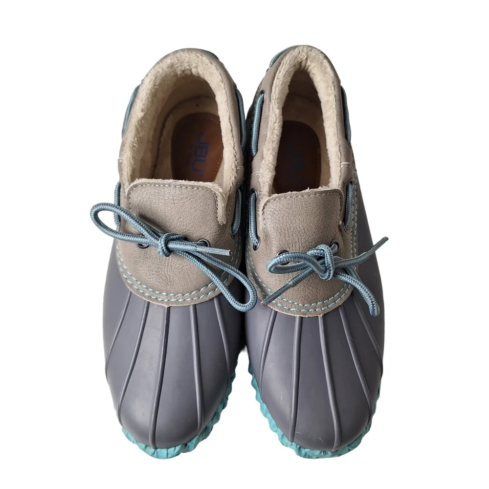 JBU Gwen Weather Ready Vegan Rubber Faux‎ Fur Lined Duck Rain Shoes